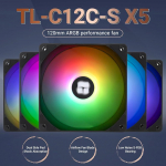 &Otilde;hkjahuti korpusele Thermalright TL-C12C-S X5 BLACK ARGB