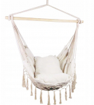 Istuv v&otilde;rkkiik Boho, beež v.