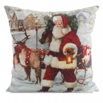 J&otilde;ulu dekoratiivne padjakate PSWA-324, valge v./mitmev&auml;rviline, 45 cm x 45 cm