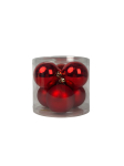 J&otilde;ulupuu ehe Christmas Touch, punane v., 8 cm, plastik, 6 tk