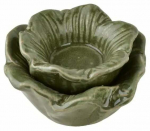 K&uuml;&uuml;nlahoidja Mondex Yarine Flower, keraamiline, &Oslash; 11 cm, 6 cm, roheline