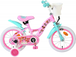 Lisaratastega laste jalgratas, laste Volare Paw Patrol Girls, roosa, 14"