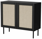 Kummut Cama Juta, must v., 90 cm x 100 cm x 39.5 cm