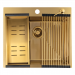 K&ouml;&ouml;givalamu Laveo Malawi SLMAG10D, roostevaba teras, 58 cm x 50 cm x 20 cm, kuldne v.