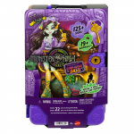 Nukk aksessuaaridega Mattel Monster High Skulltimate Secrets Jinafire Long JDR52, 28 cm, violetne v.