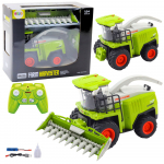 Rc kombain Lean Toys Farm Harvester, 1:24, valge v./roheline v.