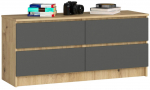 Kummut Akord K120, hall v./artisan oak, 55 cm x 120 cm x 40 cm