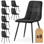 Toolide komplekt Akord Furniture Factory Nero, matt, must v., 43.5 cm x 45.5 cm x 87 cm, 8 tk