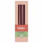 K&uuml;&uuml;nal, kooniline Bolsius Velvet Red, 7 h, 4 tk, Punane v.