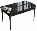 S&ouml;&ouml;gilaud pikendatav Kalune Design Han, must v./marmor v., 114 - 144 cm x 70 cm x 78 cm