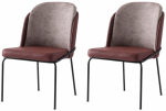 Toolide komplekt Kalune Design Dore 197 V2 974NMB1882, matt, must v./punane v., 52 cm x 62 cm x 72 cm, 2 tk