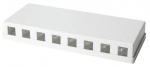 V&otilde;rgutoodete lisad Logilink Keystone Surface Mount Box 8-port UTP, valge v.