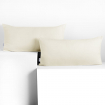Padjap&uuml;&uuml;r Restilo Amber, valge, 80 cm x 40 cm, 2 tk
