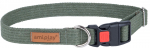 Kaelarihm koertele Amiplay Cotton with Lock, roheline v., 280 - 400 mm x 15 mm, 28-40