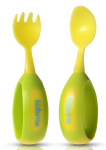 S&ouml;&ouml;giriistad Kidsme Toddler Fork And Spoon, 1 aasta, plastik, roheline
