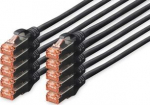 V&otilde;rgukaabel Digitus Professional Patch DK-1644-0025-BL-10 RJ-45, RJ-45, 0.25 m, must v.