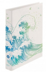 Registraator-mapp Herlitz Greenline Wave, 3.5 cm, A4 Sinine v./Valge v./Roheline v.