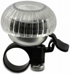 Jalgrattakell Dunlop Bell With LED Light 175348, alumiinium/plastik, must v./kroom v.