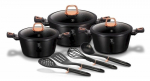 Poti ja panni komplekt, koos tarvikutega Berlinger Haus Black Rose BH-6154