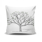 Dekoratiivpadjap&uuml;&uuml;r Mioli Decor NKLF-269, valge/must, 43 cm x 43 cm