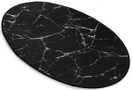 Vaip Conceptum Hypnose Marble Oval, must, 90 cm x 60 cm