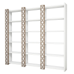 P&otilde;randariiul Kalune Design City 3, valge v., 170 cm x 24.2 cm x 184.6 cm