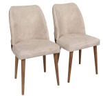 Toolide komplekt Kalune Design Nova 761 974NMB1205, matt, kreemjasvalge/p&auml;hklipuu v., 49 cm x 50 cm x 90 cm, 2 tk