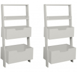 Laste riiul Kalune Design Bookshelf Only &Ccedil;iftli, valge v., 35 cm x 59 cm x 120 cm