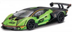 M&auml;nguauto Bburago Lamborghini Essenza SCV12 18-28017, must v./roheline v.