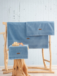 Vannir&auml;tikute komplekt Foutastic Wellness Towel Set 338CTN1508, sinine v., 150 cm x 75 cm, 3 tk