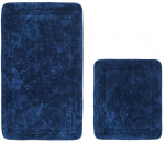 Vannitoamattide komplekt Foutastic COTTONKT000188, s&uuml;gavsinine v., 100 cm x 60 cm