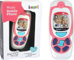 Arendav m&auml;ng, muusikaline telefon Lean Toys, 4 cm, EN, valge v./roosa v.