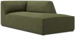 Diivan Micadoni Home Ruby Corduroy Chaise Longue, roheline v., parem, 181 x 93 cm x 69 cm