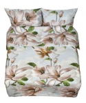 Voodipesukomplekt Rustilė Spring 1691, valge/beež/roheline, 160 x 200 cm