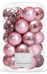 J&otilde;ulupuu m&auml;nguasjade komplekt Springos CA0875, roosa v., 8 cm, 8 cm, plastik, 30 tk