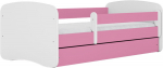Lastevoodi Kocot Kids Babydreams, valge v./roosa v., 80 x 160 cm, ilma voodipesukastita, madratsiga