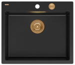 K&ouml;&ouml;givalamu Quadron Morgan 110, graniit, 57 cm x 50 cm x 22 cm, must v./vask v.