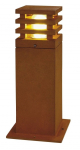 Vabalt seisev v&auml;lisvalgusti SLV Rusty Square 40, 11W, E27, IP55, pruun v., 12 cm x 40 cm