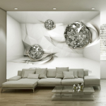 Fototapeet Artgeist White Topazes, 70 cm x 70 cm