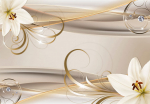 Fototapeet Artgeist Lilies And The Gold Spirals, 70 cm x 100 cm