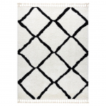 Vaip sise Hakano Welben Cross, valge v./must v., 200 cm x 80 cm