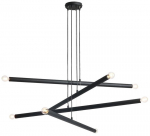 Valgusti rippuv Aldex Tubo 1072P1, E14, 8, must v.