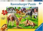 Pusle Ravensburger Happy Horses 051755, 19 cm x 28 cm, 60 tk, mitmev&auml;rviline