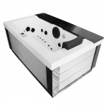 Vann, massaaži AMOG-1541, 180 cm x 112 cm x 80 cm, valge