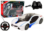 Rc auto Lean Toys, sinine/valge