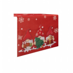 J&otilde;ululaua linik ristk&uuml;likukujuline mx-17004, valge v./punane v./roheline v., 180 cm x 40 cm