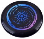 Lendav taldrik LED, 23 cm x 23 cm, must v.