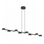 Valgusti lagi Emibig Megara, GX53, 8 x 12 W, must v.