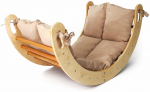 Ronimisredelid lastele Kalune Design BLTYZ-AKTV041, 80 cm x 51 cm x 47 cm, tamm/beež