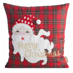 J&otilde;ulu dekoratiivne padjakate PSWA-300, valge/punane/roheline, 45 cm x 45 cm